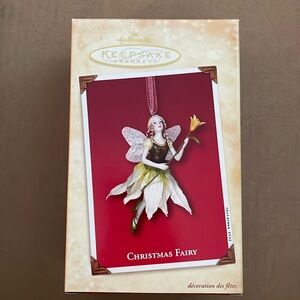 “Christmas fairy” ornament by Hallmark Keepsakes NWT